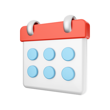 Calendrier  3D Icon