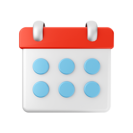 Calendrier  3D Icon