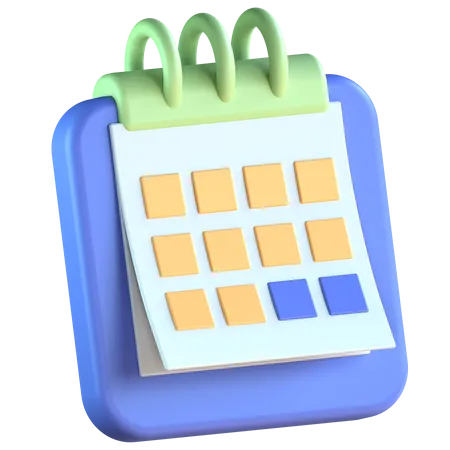 Calendrier  3D Icon