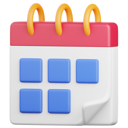 Calendrier  3D Icon