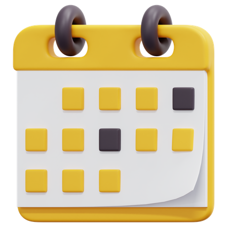 Calendrier  3D Icon