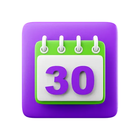 Calendrier  3D Icon