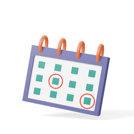 Calendrier  3D Icon