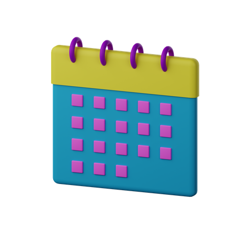 Calendrier  3D Icon