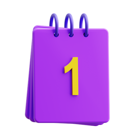 Calendrier  3D Icon