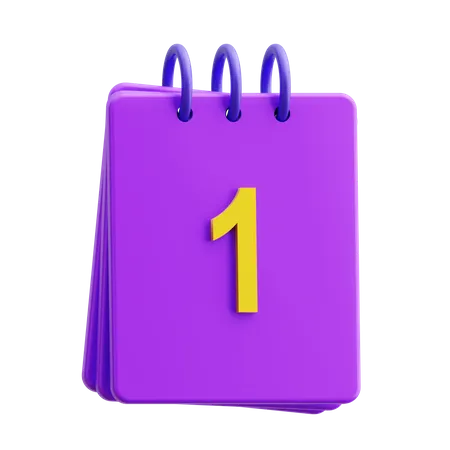 Calendrier  3D Icon