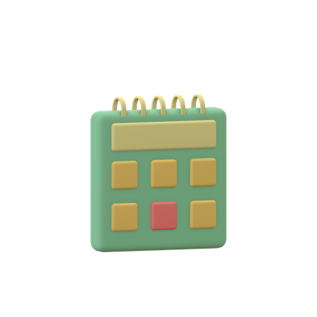 Calendrier  3D Icon