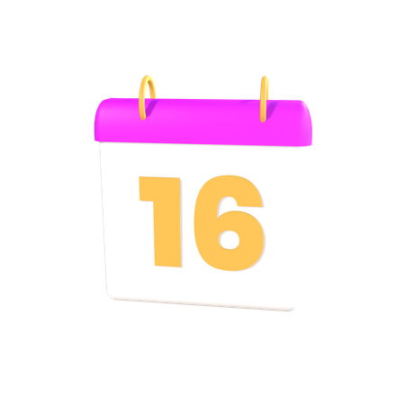 Calendrier  3D Icon