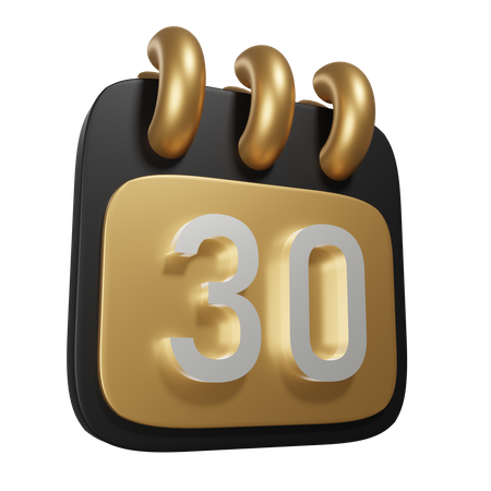 Calendrier  3D Icon