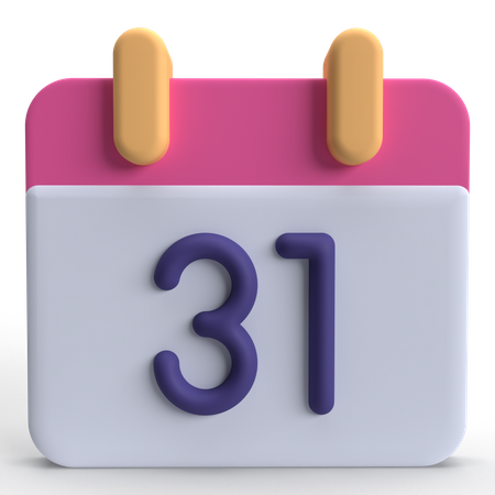 Calendrier  3D Icon