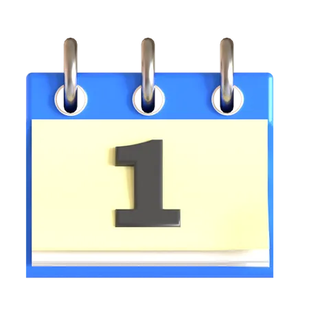 Calendrier  3D Icon