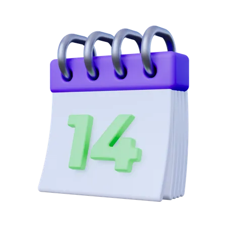 Calendrier  3D Icon