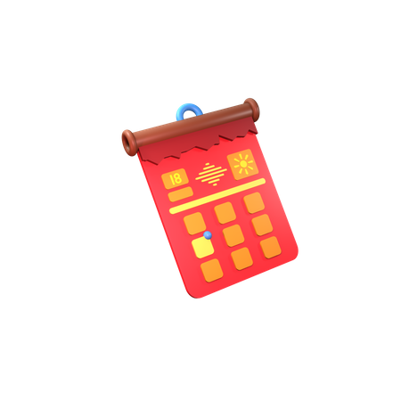 Calendrier  3D Icon