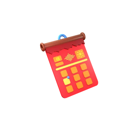 Calendrier  3D Icon