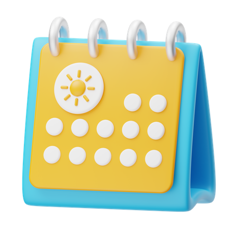 Calendrier  3D Icon