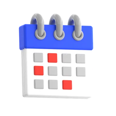 Calendrier  3D Icon