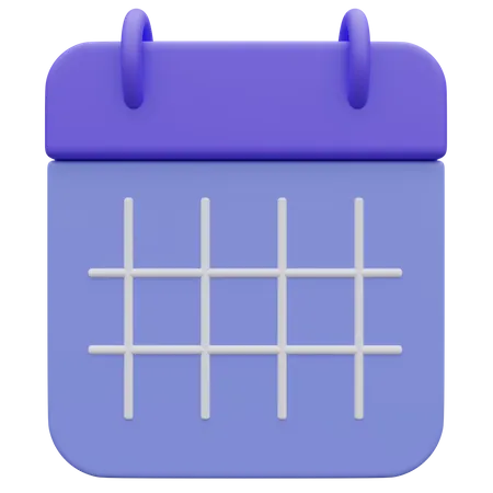 Calendrier  3D Icon