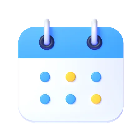 Calendrier  3D Icon