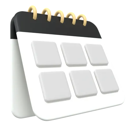 Calendrier  3D Icon