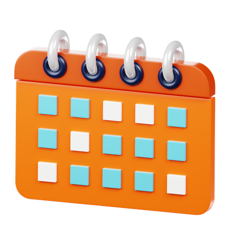 Calendrier d'affaires  3D Icon