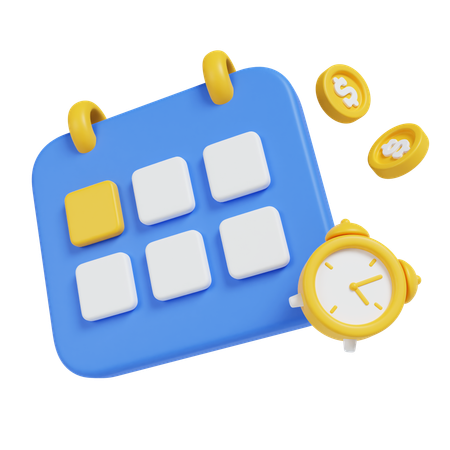 Calendrier d'affaires  3D Icon