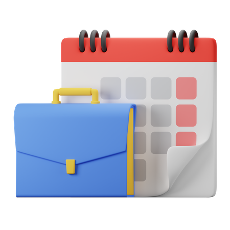 Calendrier d'affaires  3D Icon