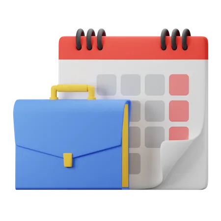 Calendrier d'affaires  3D Icon