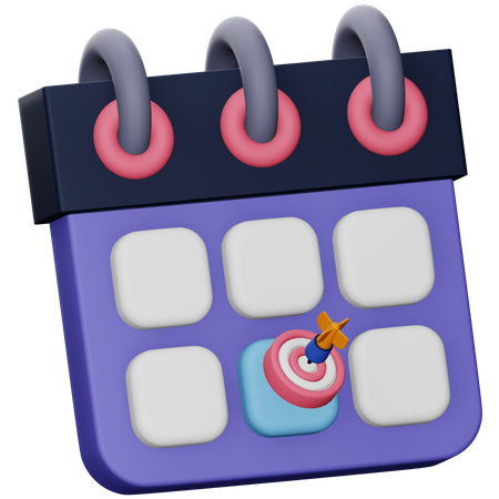 Calendrier d'affaires  3D Icon