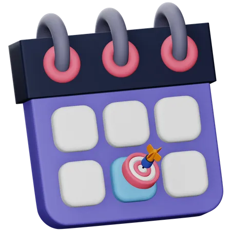 Calendrier d'affaires  3D Icon