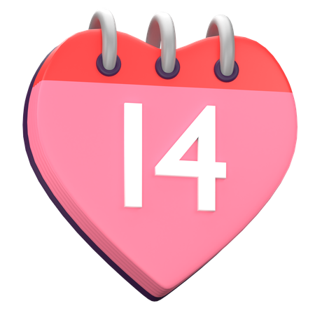 Calendrier amour  3D Icon