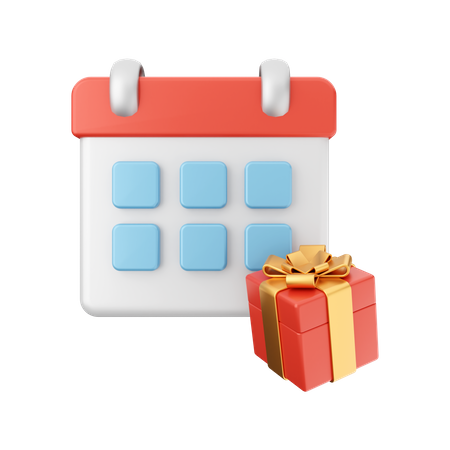 Calendrier du jour d'anniversaire  3D Icon