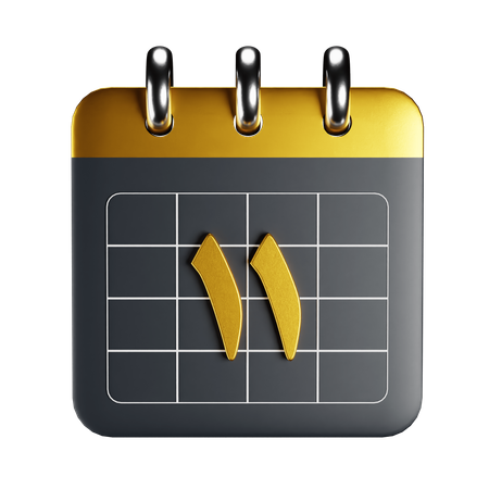 Calendrier arabe  3D Icon