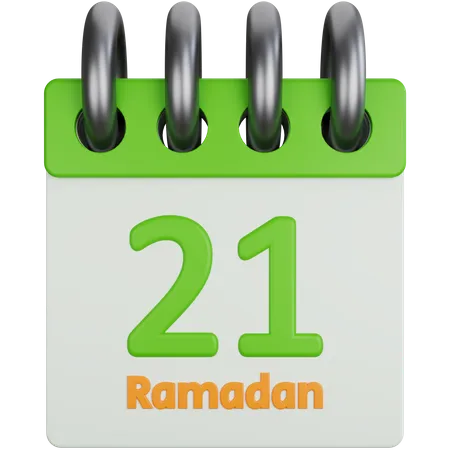 Calendrier arabe  3D Icon