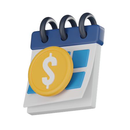 Calendrier d'argent  3D Icon
