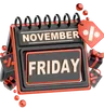 calendrier du Black Friday avec cadeaux