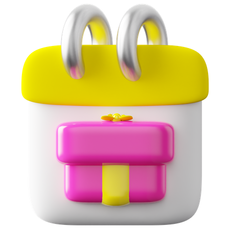 Calendrier cadeaux  3D Icon