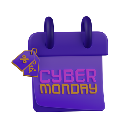 Calendrier du cyber lundi  3D Icon