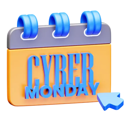 Calendrier du cyber lundi  3D Icon