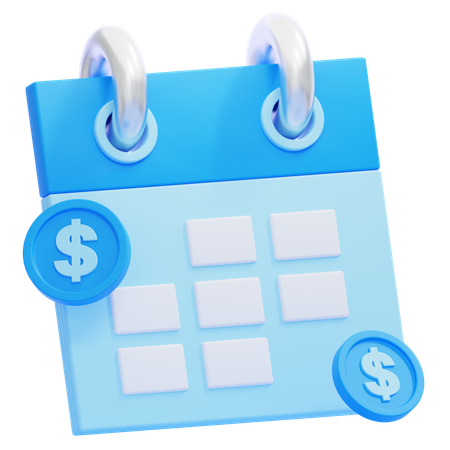 Calendrier d'affaires  3D Icon