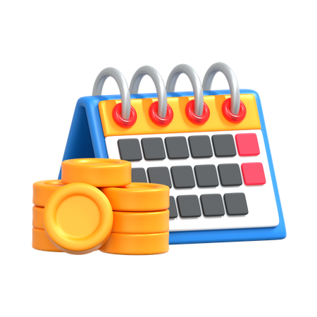 Calendrier d'affaires  3D Icon