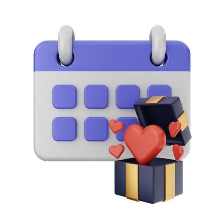 Calendrier d'anniversaire  3D Icon