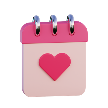 Calendrier d'amour  3D Icon