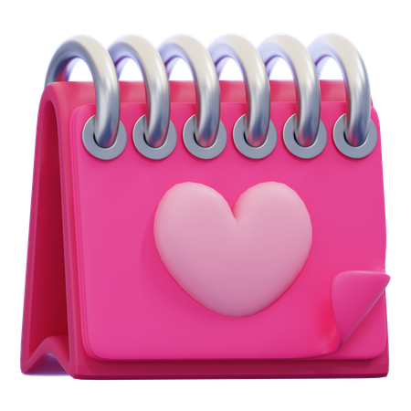 Calendrier d'amour  3D Icon