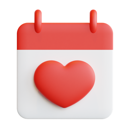 Calendrier d'amour  3D Icon