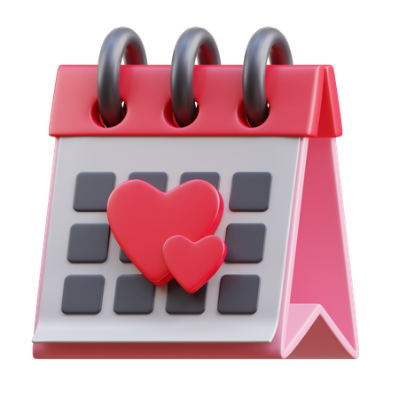 Calendrier d'amour  3D Icon