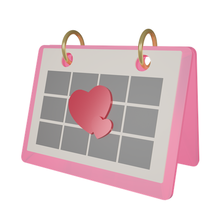 Calendrier d'amour  3D Icon