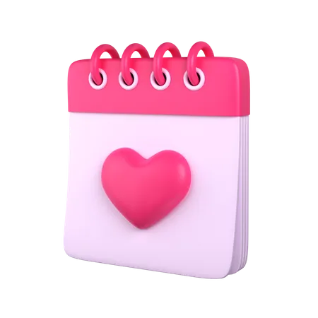 Calendrier d'amour  3D Icon