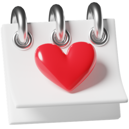 Calendrier d'amour  3D Icon