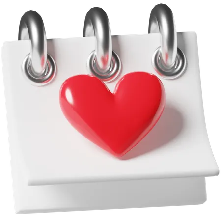 Calendrier d'amour  3D Icon