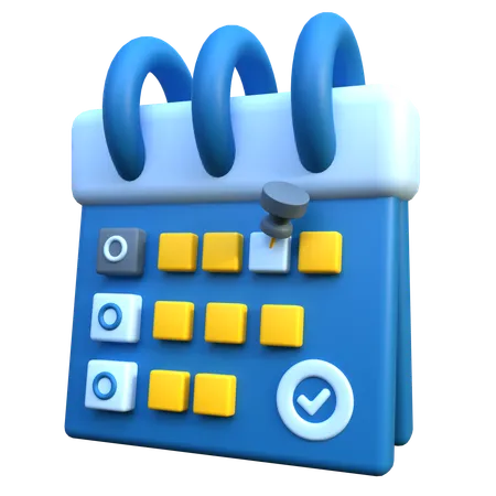 Date limite du calendrier  3D Icon